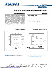 MAX9599A datasheet pdf MAXIM - Dallas Semiconductor