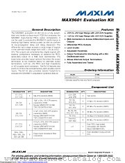 MAX9601EVKIT datasheet pdf MAXIM - Dallas Semiconductor