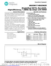 MAX9618 datasheet pdf MAXIM - Dallas Semiconductor