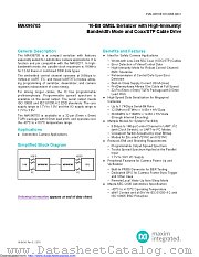 MAX96705GTJ+T datasheet pdf MAXIM - Dallas Semiconductor