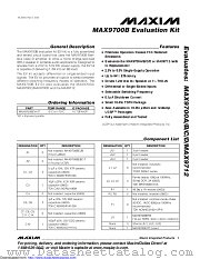 MAX9700BEVKIT datasheet pdf MAXIM - Dallas Semiconductor