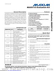 MAX9715EVKIT datasheet pdf MAXIM - Dallas Semiconductor