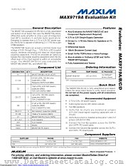 MAX9719AEVKIT datasheet pdf MAXIM - Dallas Semiconductor