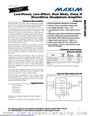 MAX97200BEWC+ datasheet pdf MAXIM - Dallas Semiconductor