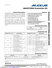MAX97220AEVKIT+ datasheet pdf MAXIM - Dallas Semiconductor