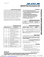 MAX9722AEVKIT datasheet pdf MAXIM - Dallas Semiconductor