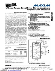 MAX9725BEBC+TG45 datasheet pdf MAXIM - Dallas Semiconductor