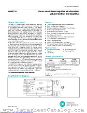 MAX9729ETI+ datasheet pdf MAXIM - Dallas Semiconductor