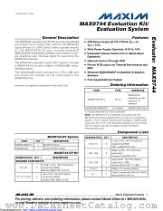 MAX9744EVCMAXQU datasheet pdf MAXIM - Dallas Semiconductor