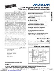 MAX9759ETE+T datasheet pdf MAXIM - Dallas Semiconductor