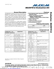 MAX9791AEVKIT datasheet pdf MAXIM - Dallas Semiconductor