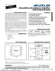 MAX9820ETB+T datasheet pdf MAXIM - Dallas Semiconductor