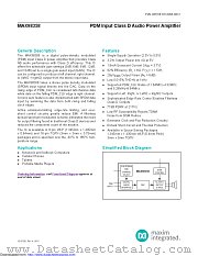 MAX98358DEV#TQFN datasheet pdf MAXIM - Dallas Semiconductor