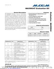 MAX9934TEVKIT datasheet pdf MAXIM - Dallas Semiconductor