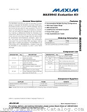 MAX9945EVKIT+ datasheet pdf MAXIM - Dallas Semiconductor