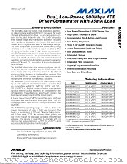 MAX9967BGCCQ-D datasheet pdf MAXIM - Dallas Semiconductor
