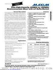 MAX9984ETP+T datasheet pdf MAXIM - Dallas Semiconductor