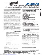 MAX9986ETP+T datasheet pdf MAXIM - Dallas Semiconductor