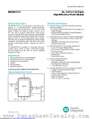 MAXM17514ALI+ datasheet pdf MAXIM - Dallas Semiconductor