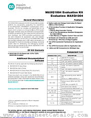 MAXQ1004-KIT datasheet pdf MAXIM - Dallas Semiconductor