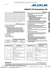 MAXQ1103-KIT# datasheet pdf MAXIM - Dallas Semiconductor