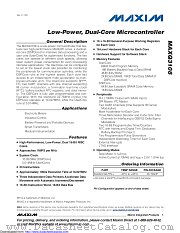 MAXQ3108 datasheet pdf MAXIM - Dallas Semiconductor