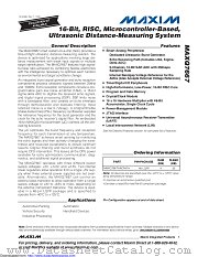 MAXQ7667 datasheet pdf MAXIM - Dallas Semiconductor