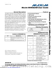 MAX5387MINIQUSB+ datasheet pdf MAXIM - Dallas Semiconductor