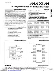 MX7538KCWG-T datasheet pdf MAXIM - Dallas Semiconductor