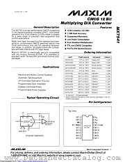MX7541JN+ datasheet pdf MAXIM - Dallas Semiconductor