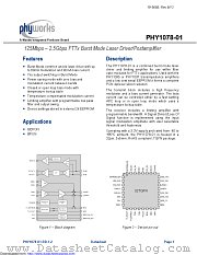PHY1078-01QS-BR datasheet pdf MAXIM - Dallas Semiconductor