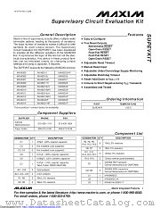 SUPEVKIT datasheet pdf MAXIM - Dallas Semiconductor