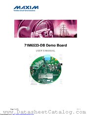 71M6533-DB datasheet pdf MAXIM - Dallas Semiconductor