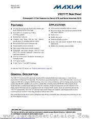 VSC7177YI datasheet pdf MAXIM - Dallas Semiconductor