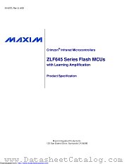 ZLF645S0Q2032G datasheet pdf MAXIM - Dallas Semiconductor