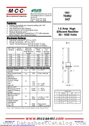 1H1 datasheet pdf Micro Commercial Components