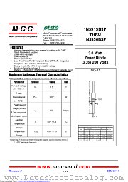 1N5917B3P datasheet pdf Micro Commercial Components
