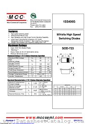 1SS400G datasheet pdf Micro Commercial Components