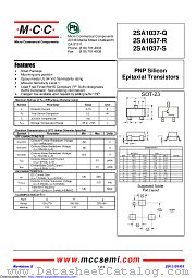 2SA1037-Q datasheet pdf Micro Commercial Components