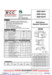 2SB1184-R datasheet pdf Micro Commercial Components