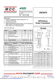 2SC2073 datasheet pdf Micro Commercial Components