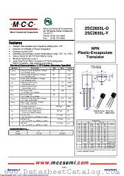 2SC2655L-Y datasheet pdf Micro Commercial Components
