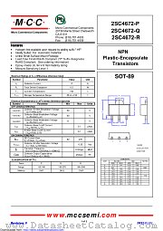 2SC4672-P datasheet pdf Micro Commercial Components