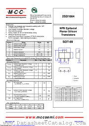 2SD1664-Q datasheet pdf Micro Commercial Components