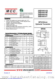 2SD1815-R datasheet pdf Micro Commercial Components