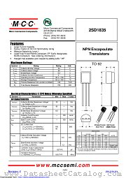 2SD1835 datasheet pdf Micro Commercial Components