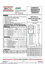 2SD669-C datasheet pdf Micro Commercial Components