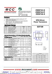 2SD874A-R datasheet pdf Micro Commercial Components