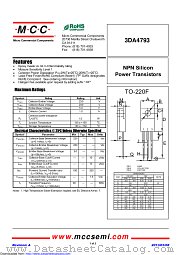 3DA4793 datasheet pdf Micro Commercial Components
