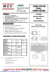 3SMAJ5914B datasheet pdf Micro Commercial Components